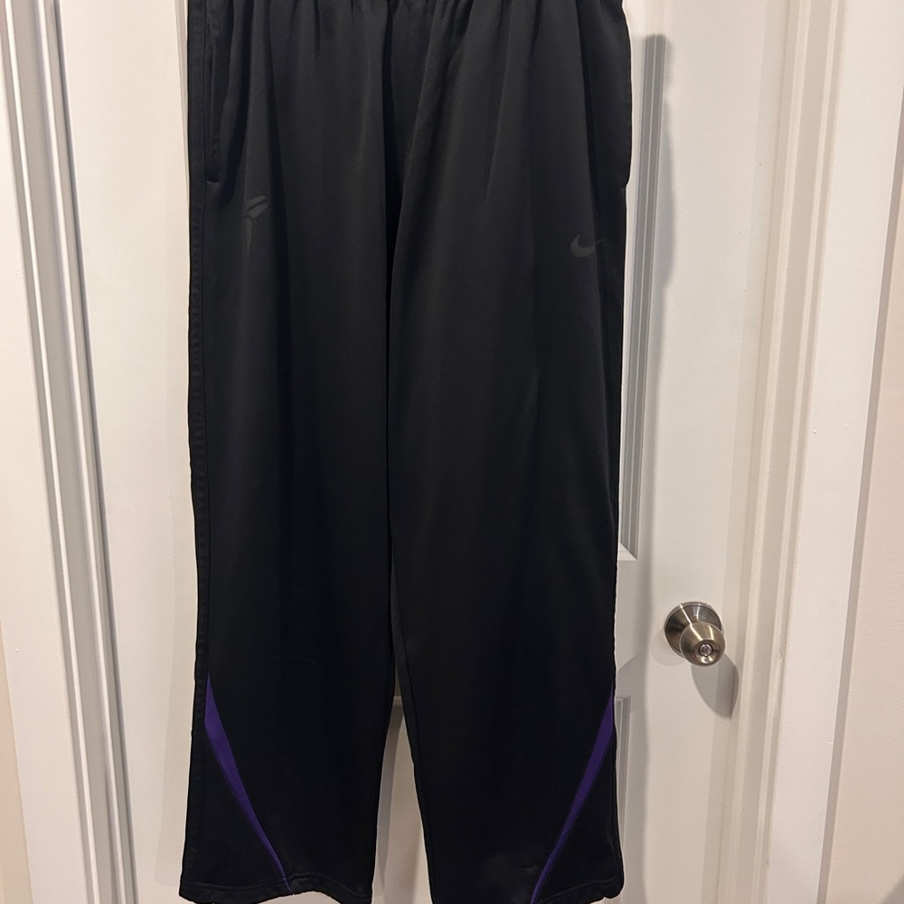 Nike Kobe Bryant Men's Black Joggers with Purple Accents